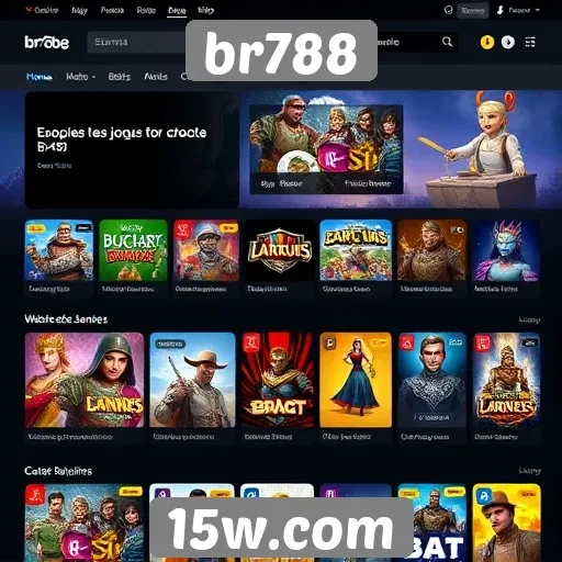 Análise da interface do site de jogos br788